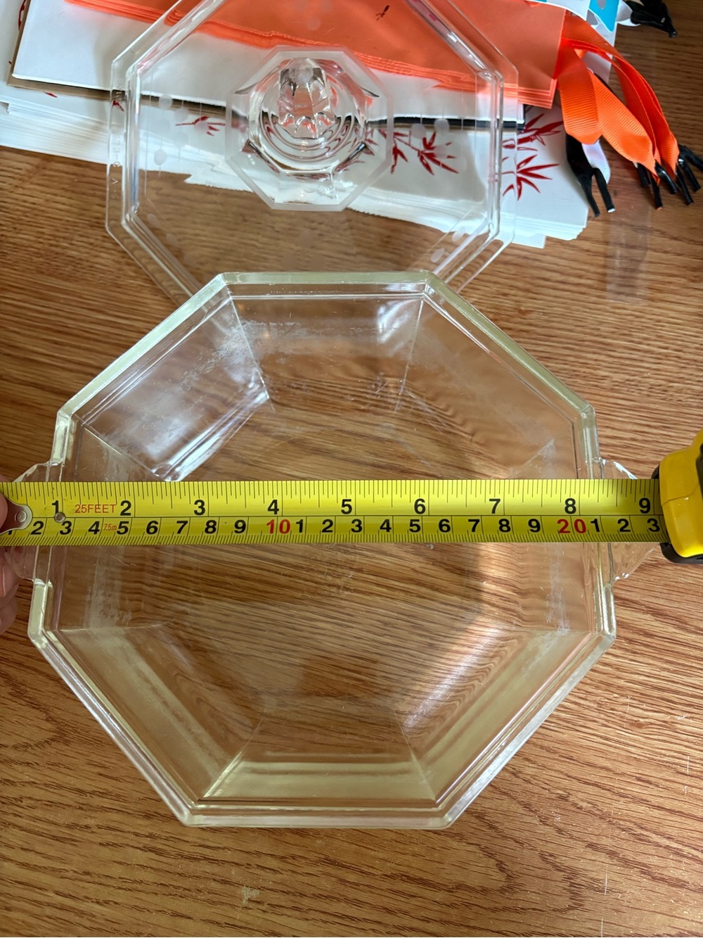 Vintage Glass Covered Dish with Silver Carrier - Picture 8 of 9